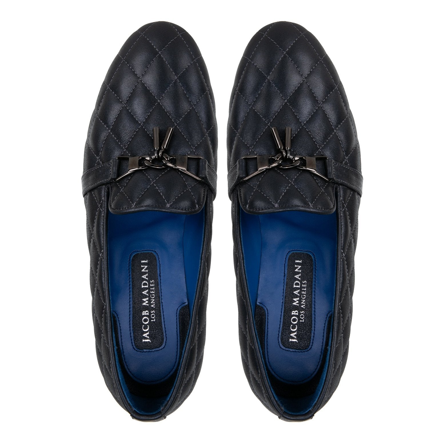 Diamond Stitched Tassel Loafers