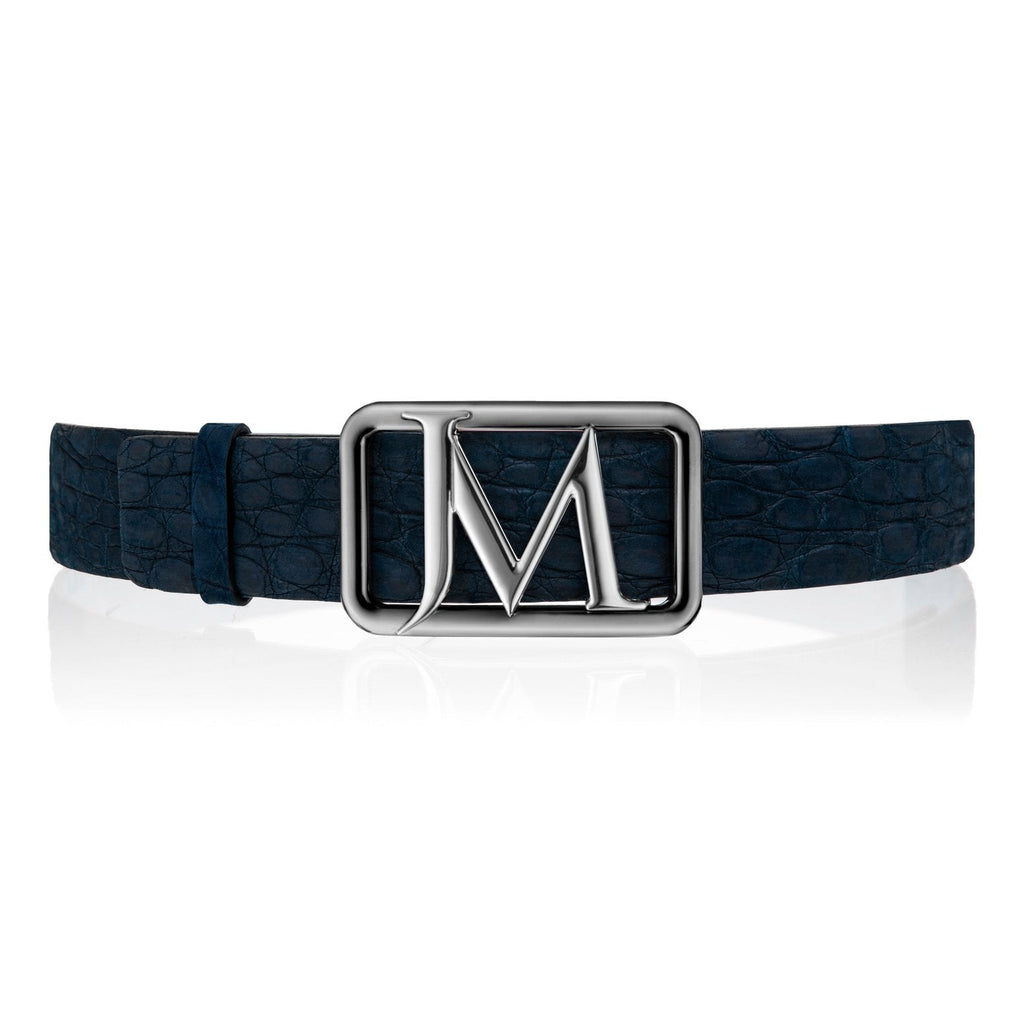Men's JM Logo Genuine Alligator Belt 39 MM