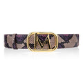 Women's JM Logo Hand-painted Python Belt 39 MM