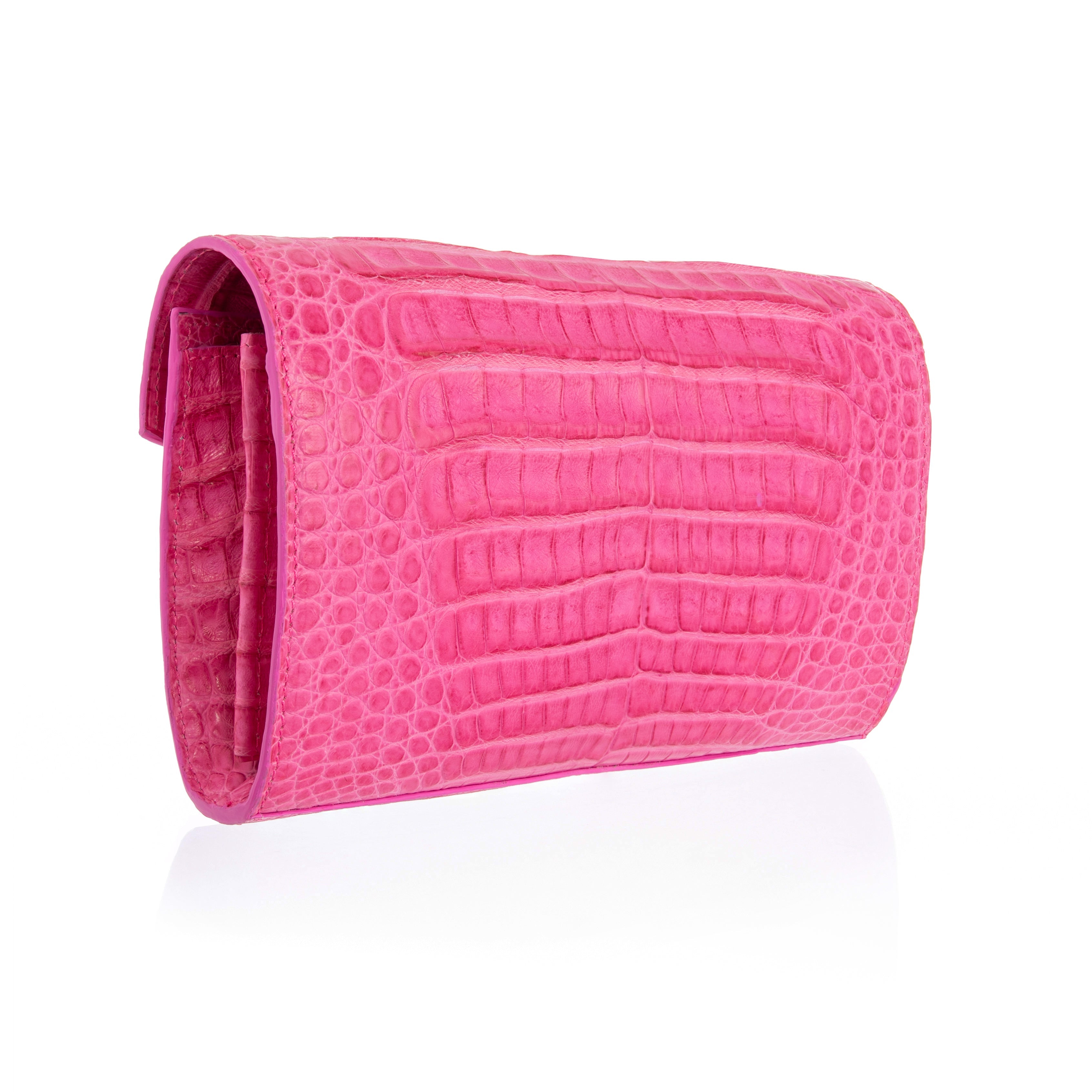 Envelope Clutch in Caiman