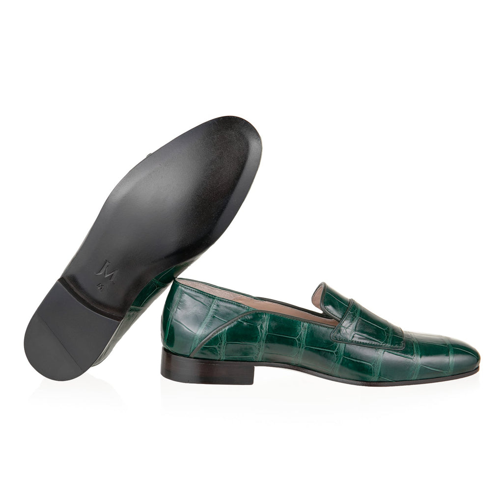Millenium Alligator Monk Loafers