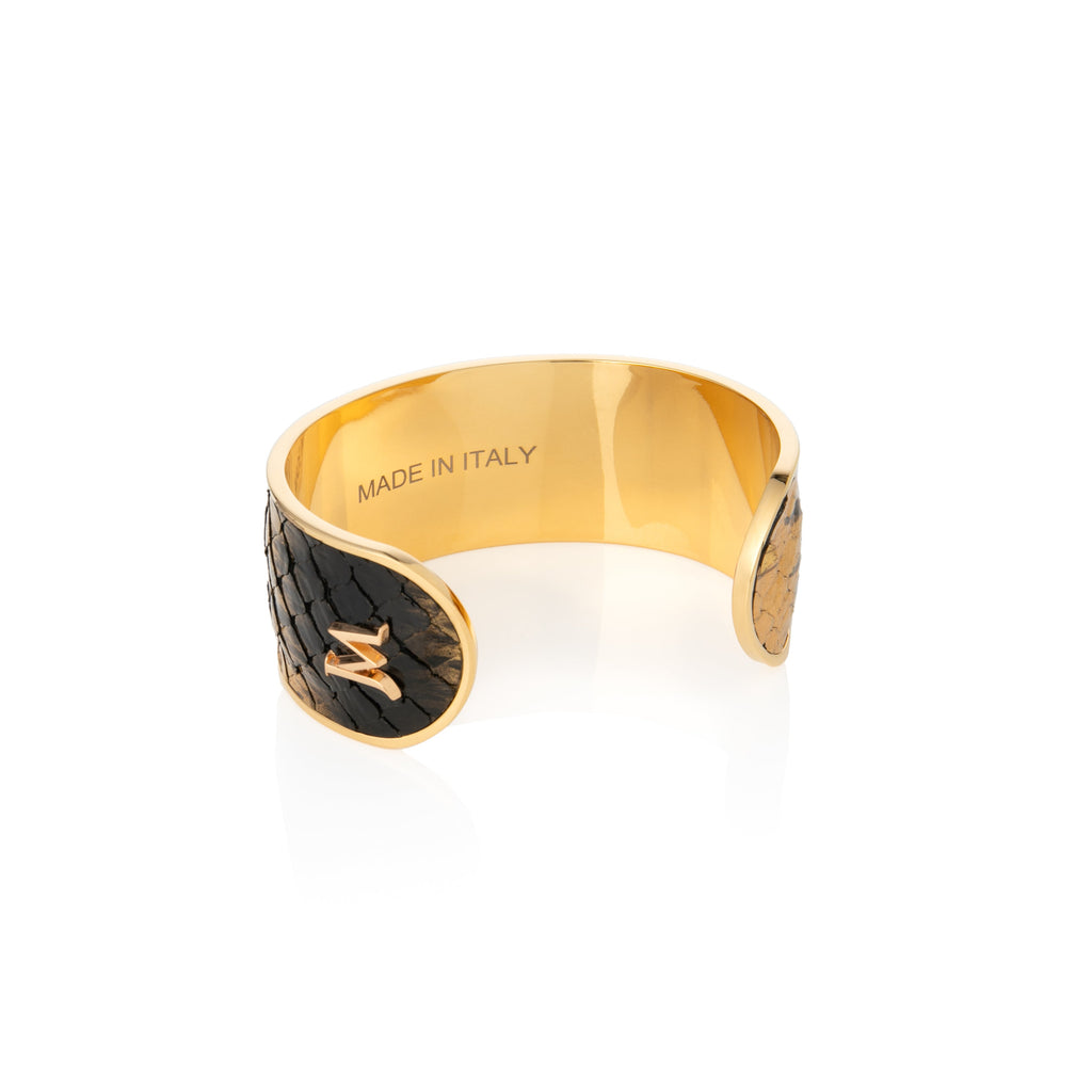 Hand Painted Snakeskin Bangle