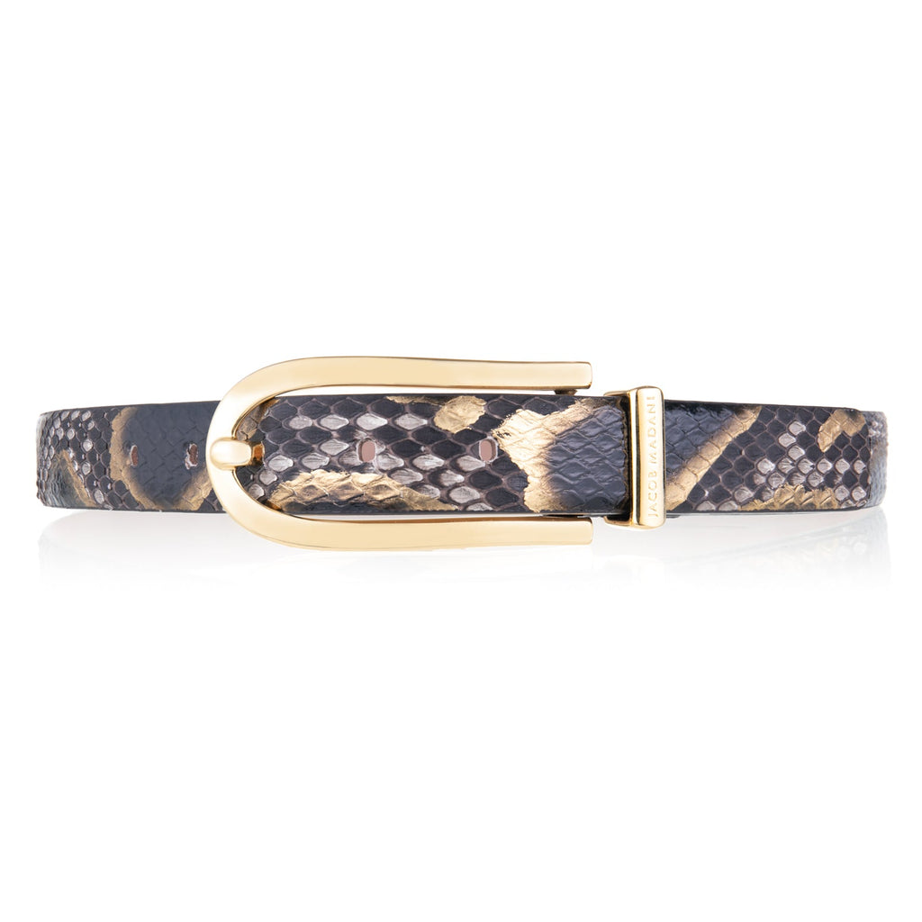 Women's Hand-painted Python Belt 25 MM