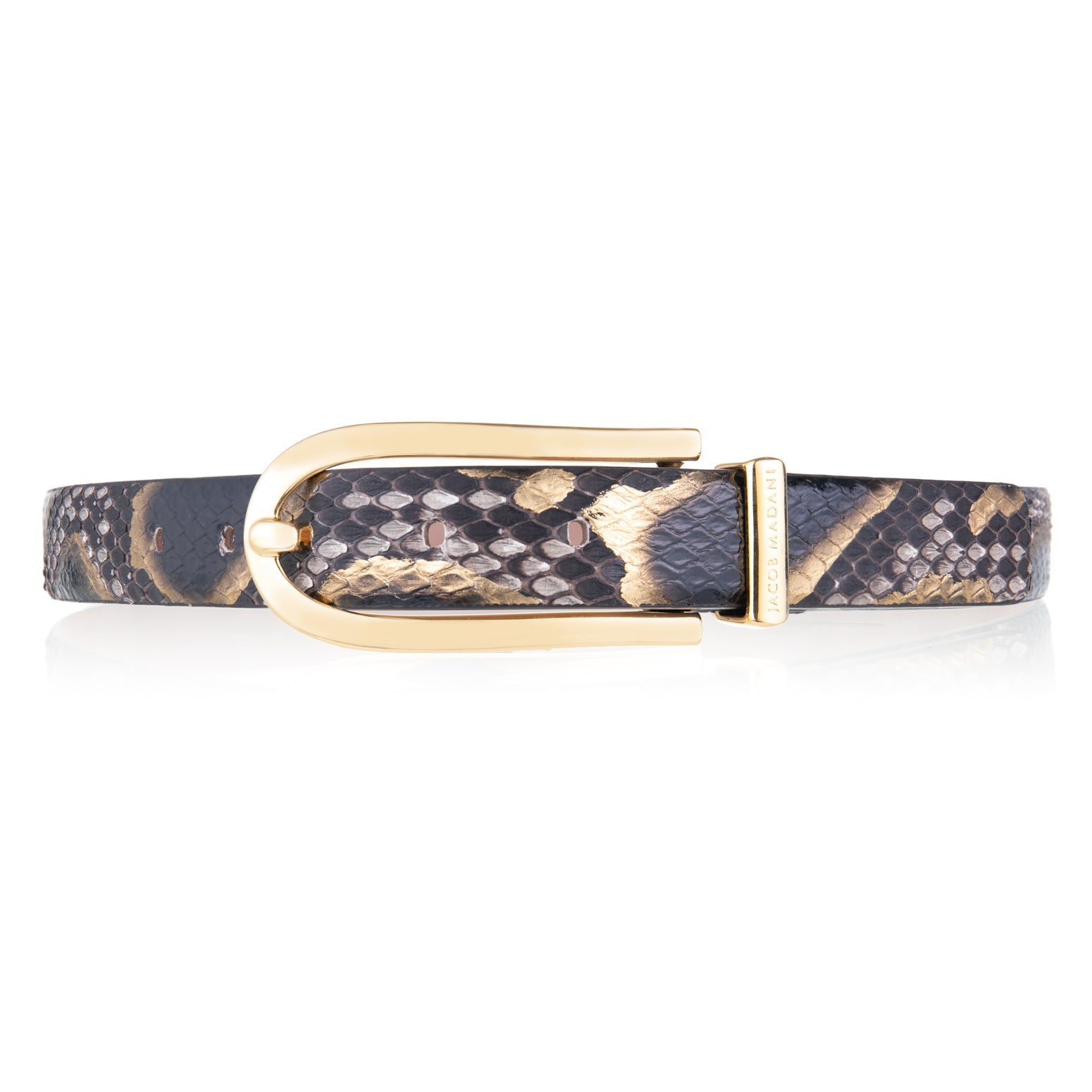 Women's Hand-painted Python Belt 25 MM