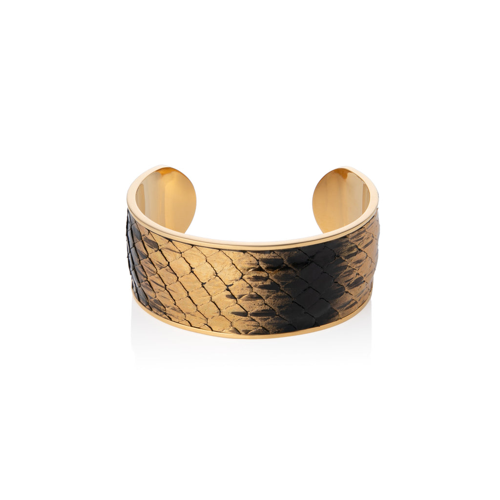 Hand Painted Snakeskin Bangle