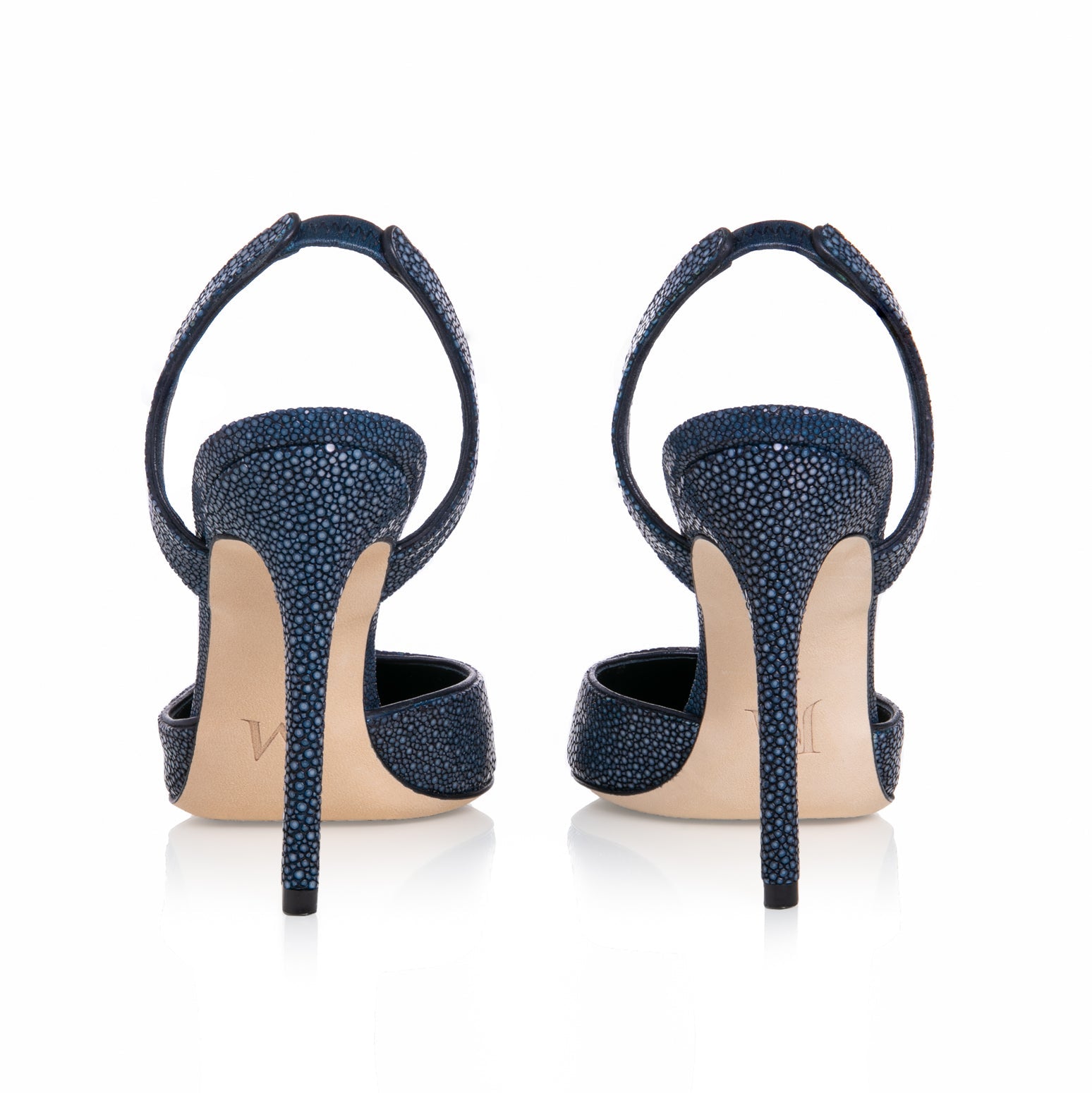 Stingray Slingback Pointy Toe Pumps