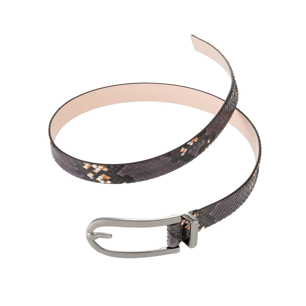 Women's Hand-Painted Python Belt 25 MM