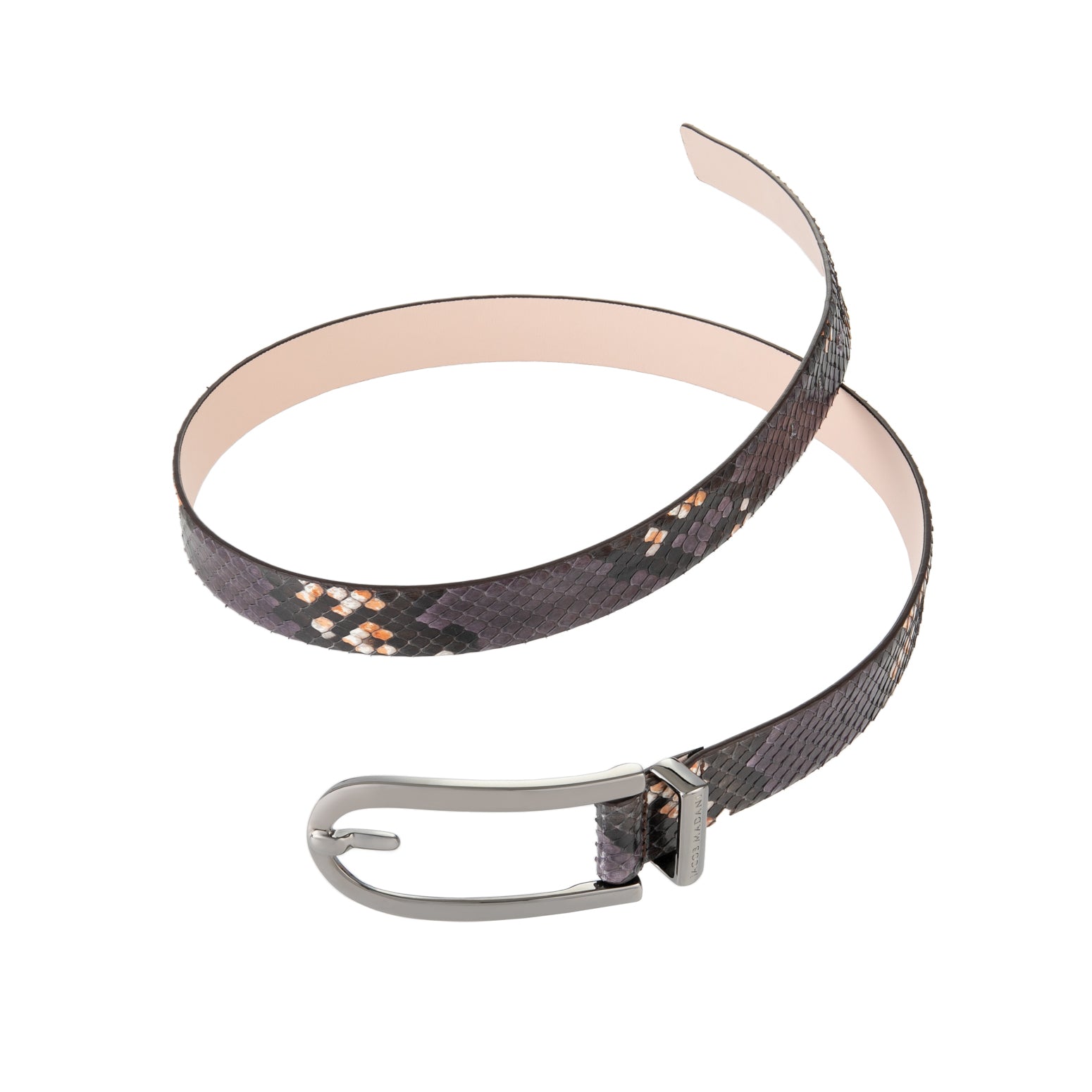 Women's Hand-Painted Python Belt 25 MM